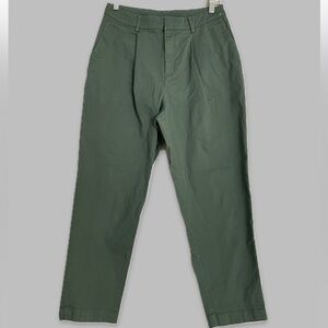 Uniqlo Wide Leg Green Chino Pants size 6
